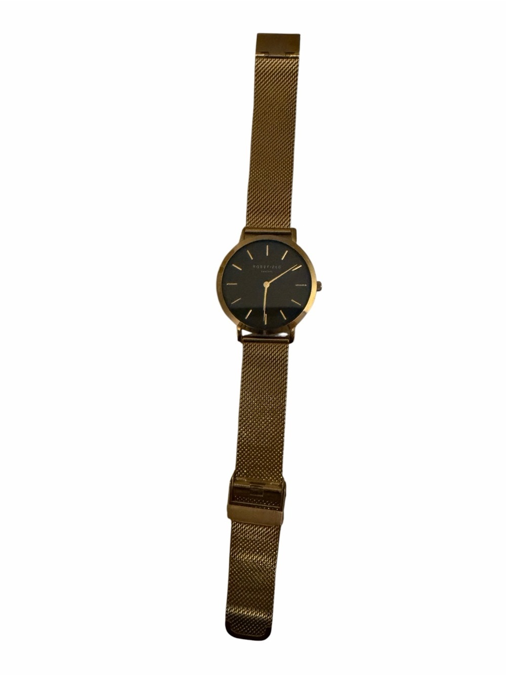 Rosefield Pearl Edit Gold Mesh Watch Strap - Picture 6 of 6